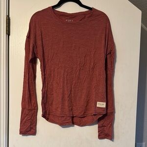 Women's Mons Royale Merino Long Sleeve Top - Pinkish Red